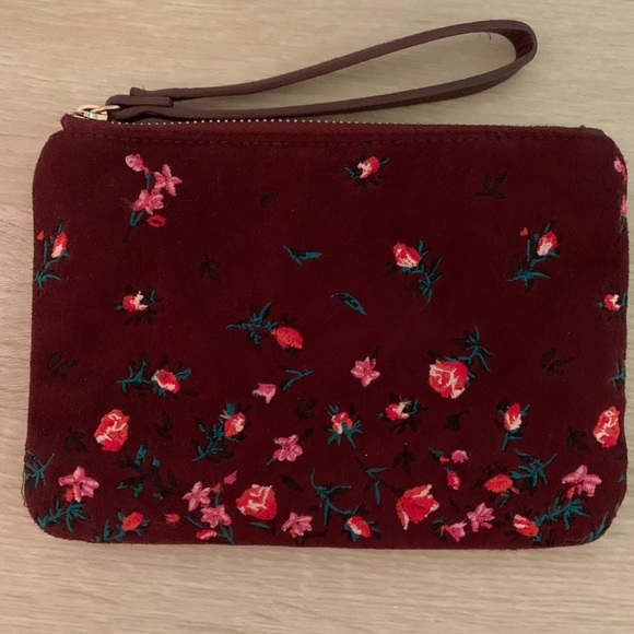 Velvet wristlet bag - Picture 1 of 4
